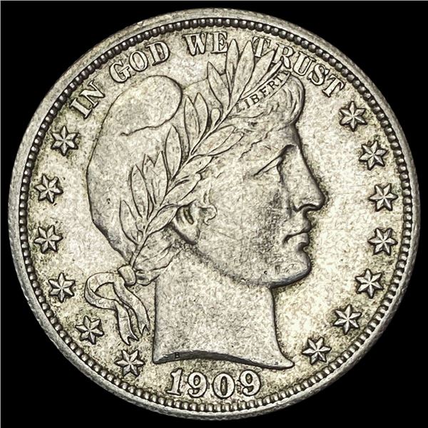 1909 Barber Half Dollar CHOICE AU