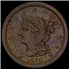 1850 Braided Hair Half Cent UNCIRCULATED