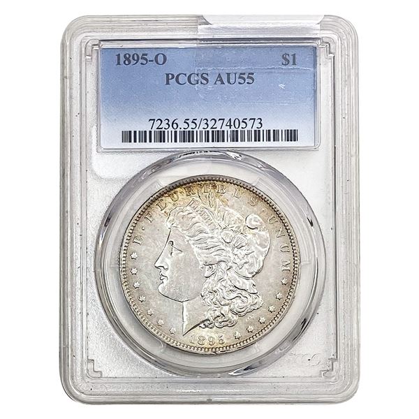 1895-O Morgan Silver Dollar PCGS AU55