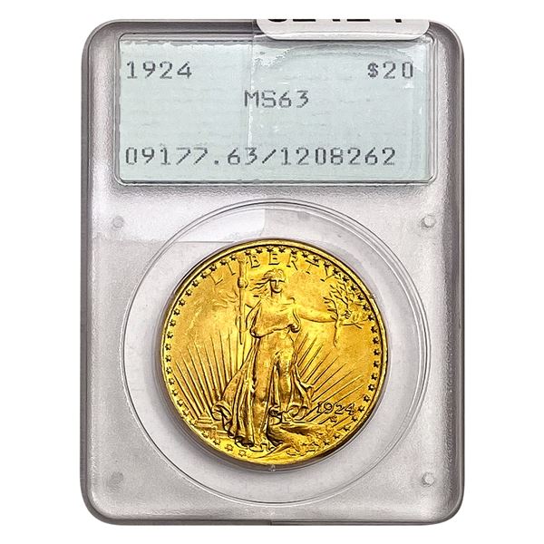1924 $20 Gold Double Eagle PCGS MS63