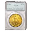 1924 $20 Gold Double Eagle PCGS MS63