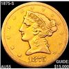 Image 1 : 1875-S $5 Gold Half Eagle HIGH GRADE