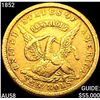 Image 1 : 1852 $10 Gold "884" Thous Assay CHOICE AU