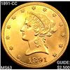 1891-CC $10 Gold Eagle CHOICE BU