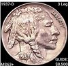 1937-D 3 Leg Buffalo Nickel CHOICE BU+