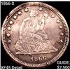 1866-S Seated Liberty Quarter NEARLY UNCIRCULATED