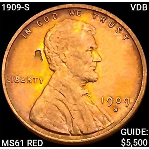 1909-S VDB Wheat Cent UNCIRCULATED RD