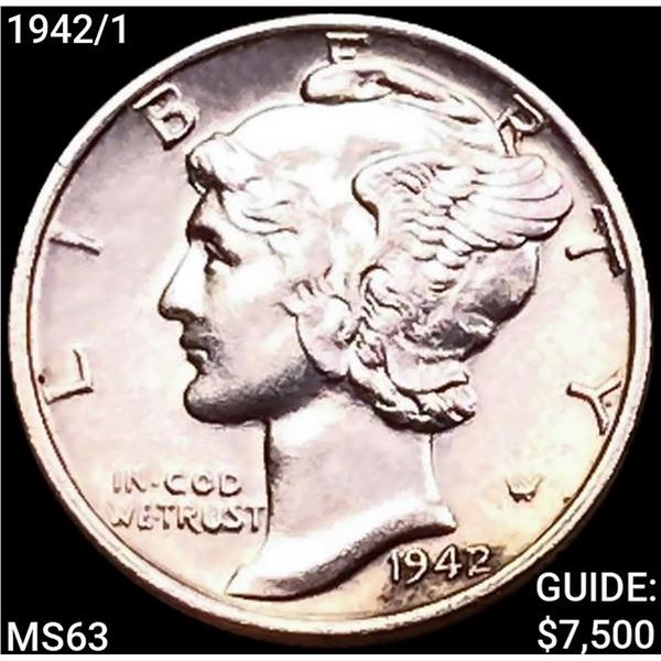 1942/1 Mercury Dime CHOICE BU