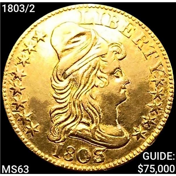 1803/2 $5 Gold Half Eagle CHOICE BU