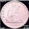 1847-O Seated Liberty Quarter CHOICE AU