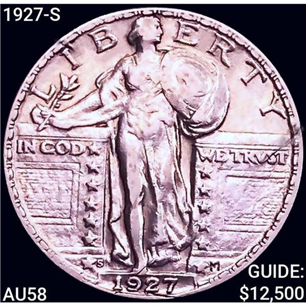 1927-S Standing Liberty Quarter CHOICE AU