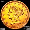 1862 $2.50 Gold Quarter Eagle UNCIRCULATED