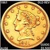 1861 $2.50 Gold Quarter Eagle CHOICE AU