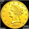 1860-O $10 Gold Eagle UNCIRCULATED +