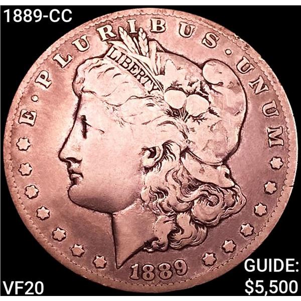 1889-CC Morgan Silver Dollar LIGHTLY CIRCULATED