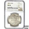 1881-S Morgan Silver Dollar NGC MS64