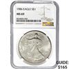 1986 American Silver Eagle NGC MS69