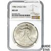 1986 American Silver Eagle NGC MS69