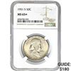 1951-S Franklin Half Dollar NGC MS65+