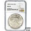 1986 American Silver Eagle NGC MS69