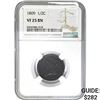 Image 1 : 1809 1/2C NGC VF25 BN