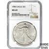 1986 American Silver Eagle NGC MS69