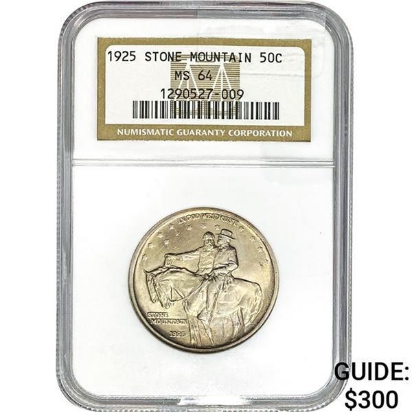 1925 Stone Mountain 50C NGC MS64