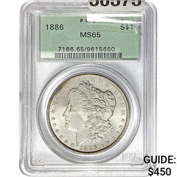 1886 Morgan Silver Dollar PCGS MS65