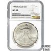 1986 American Silver Eagle NGC MS69