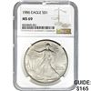 1986 American Silver Eagle NGC MS69