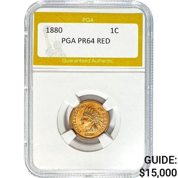 1880 Indian Head Cent PGA PR64 RED