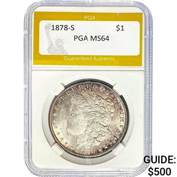 1878-S Morgan Dollar PGA MS64