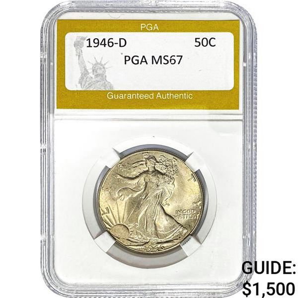 1946-D Walking Liberty Half Dollar PGA M