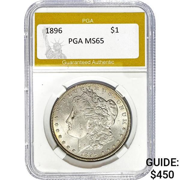 1896 Morgan Silver Dollar PGA MS65