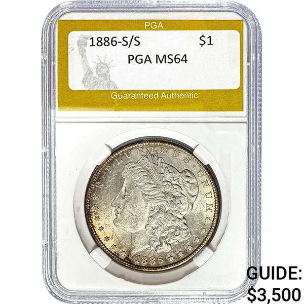 1886-S/S Morgan Dollar PGA MS64