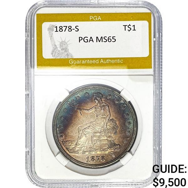 1878-S Trade Dollar PGA MS65