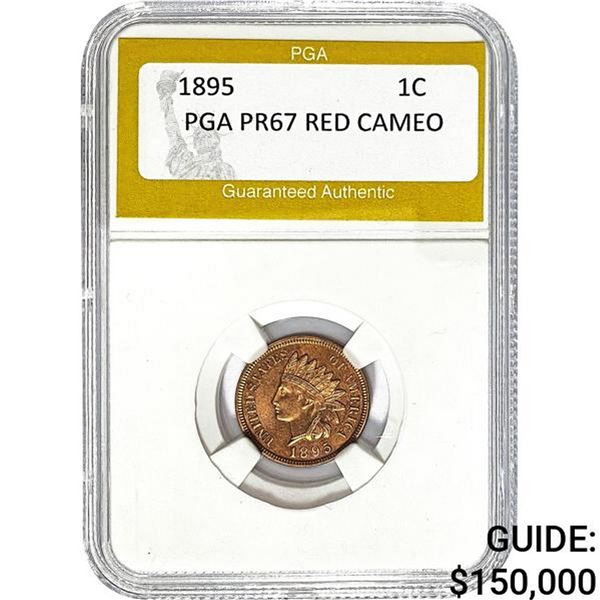 1895 1C Indian Head Cent PGA PR67 Red Ca