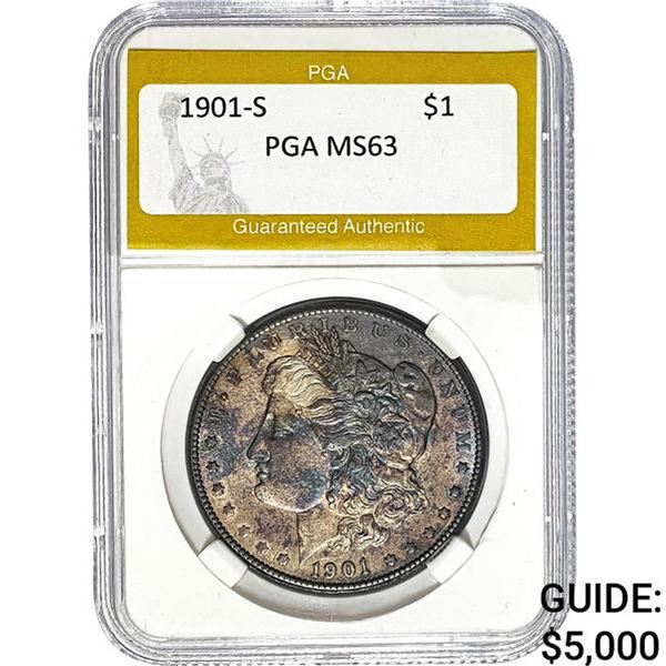 1901-S Morgan Dollar PGA MS63