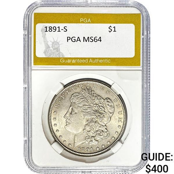 1891-S Morgan Dollar PGA MS64