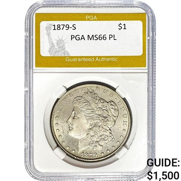1879-S Morgan Dollar PGA MS66 PL