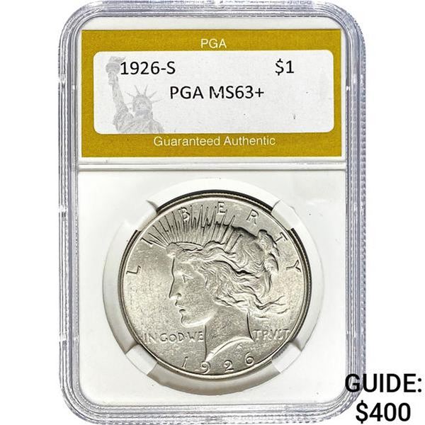 1926-S Peace Dollar PGA MS63+