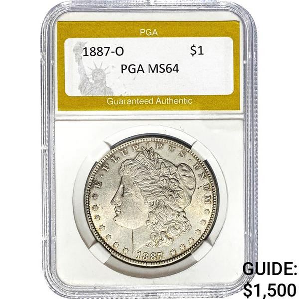 1887-O Morgan Dollar PGA MS64