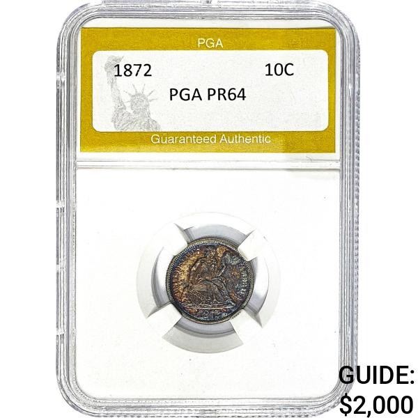 1872 10C PGA PR64