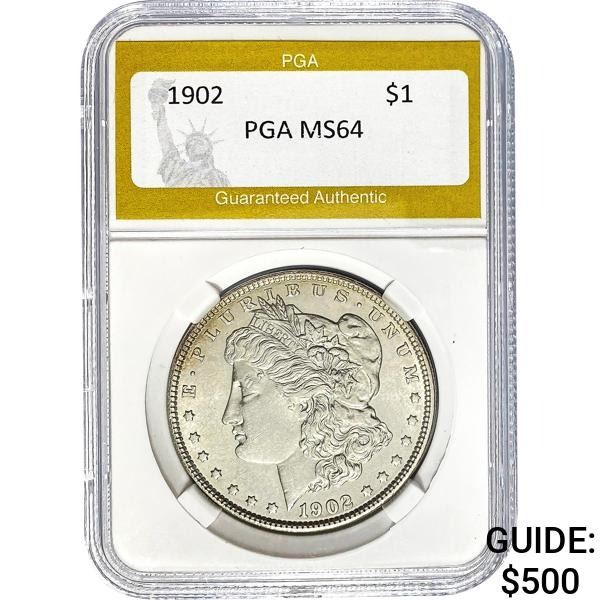 1902 Morgan Silver Dollar PGA MS64