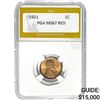 1921 Lincoln Cent PGA MS67 RED