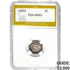 Image 1 : 1853 Half Dime PGA MS63