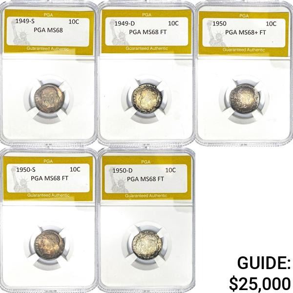 [5] Early PGA Certified Roosevelt Dimes