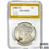 Image 1 : 1882-CC Morgan Silver Dollar PGA MS65