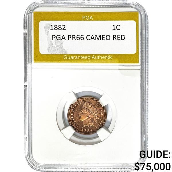 1882 1C Indian Head Cent PGA PR66 CAMEO