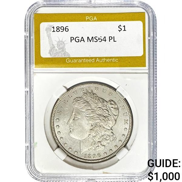 1896 Morgan Silver Dollar PGA MS64 PL